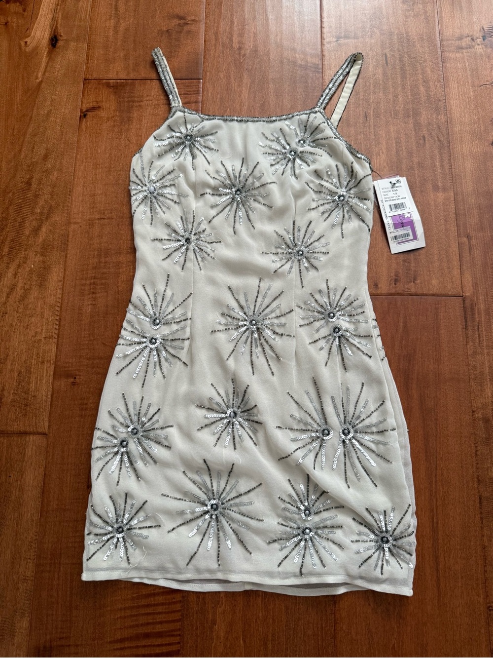 BRAND NEW Hailey Logan by Adrianna Papell Ivory Mini Dress
